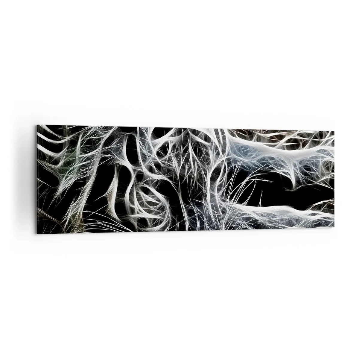 Canvastavla - Bild på duk - En studie om kattens lätthet - 160x50 cm