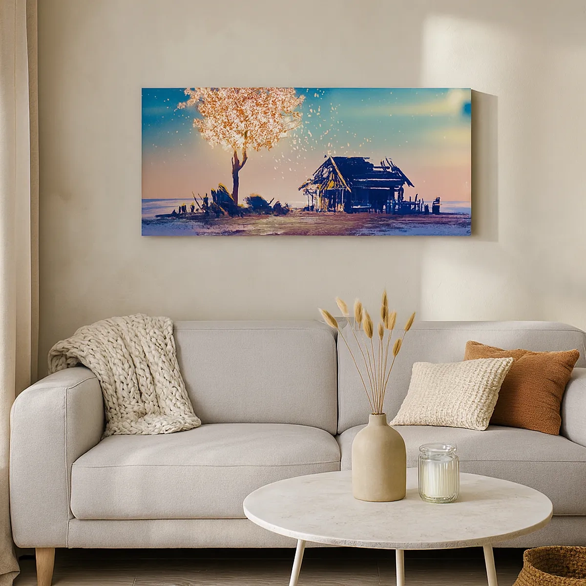 Canvastavla - Bild på duk - Naturen är tidlös - 30x30 cm