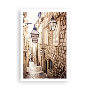 Affisch - En charmig gränd - 61x91 cm