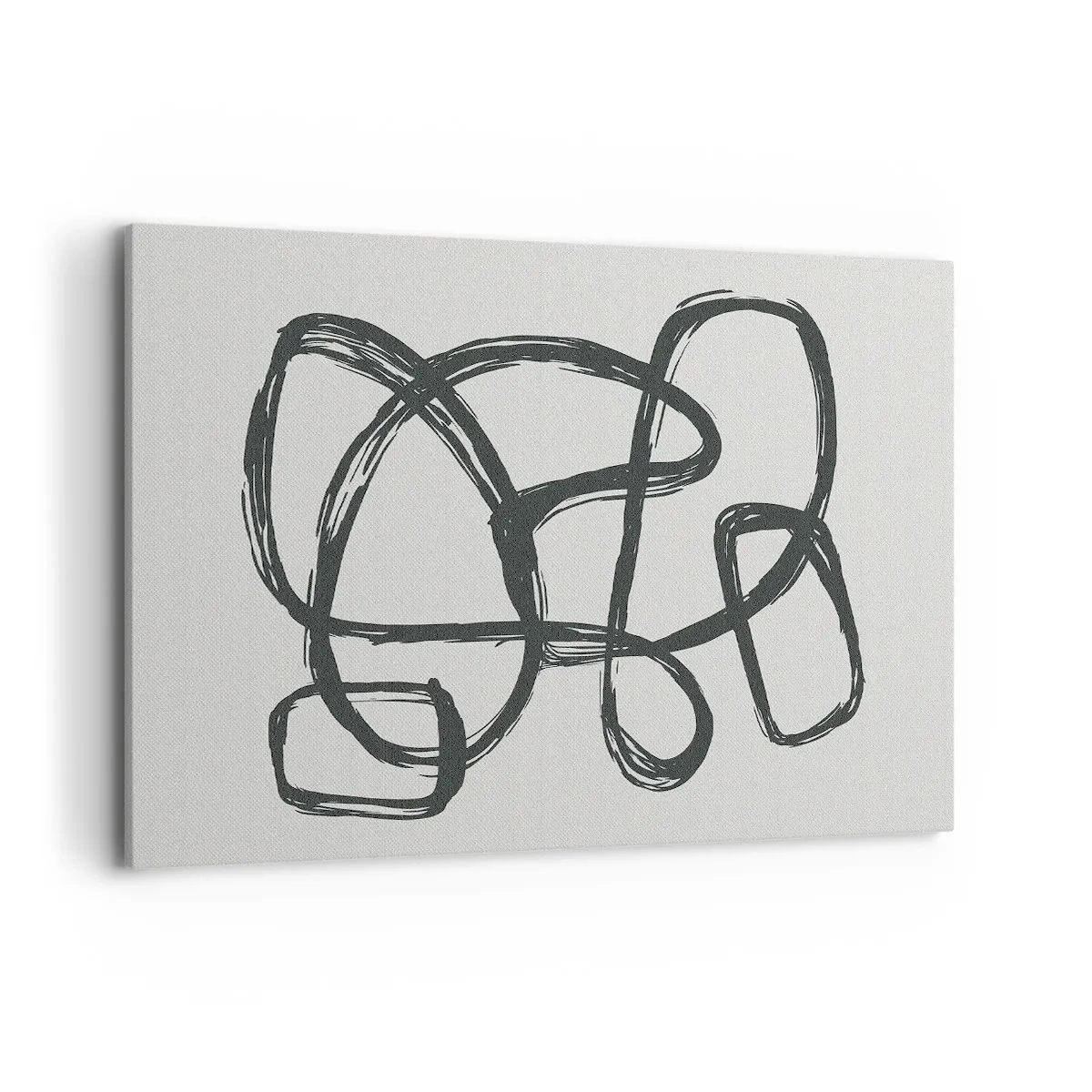 Canvastavla - Bild på duk - Loopad abstraktion - 120x80 cm