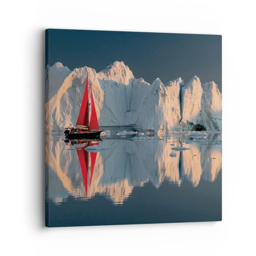 Canvastavla - Bild på duk - I världens ände - 30x30 cm