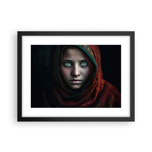 Affisch i svart ram - Östlig prinsessa - 40x30 cm
