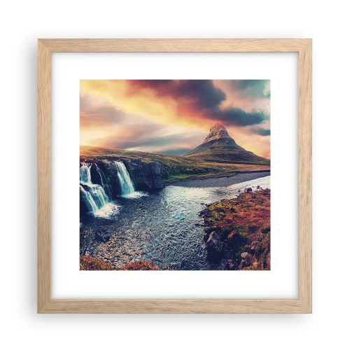 Affisch i ram av ljusek - I naturens majestät - 30x30 cm