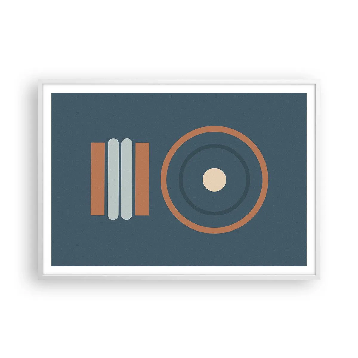 Affisch i vit ram - Sakens kärna - 100x70 cm