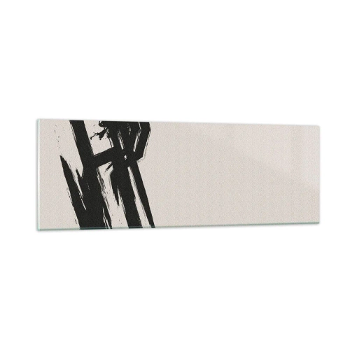 Glastavla - Bild på glas - En ostoppbar rörelse - 90x30 cm