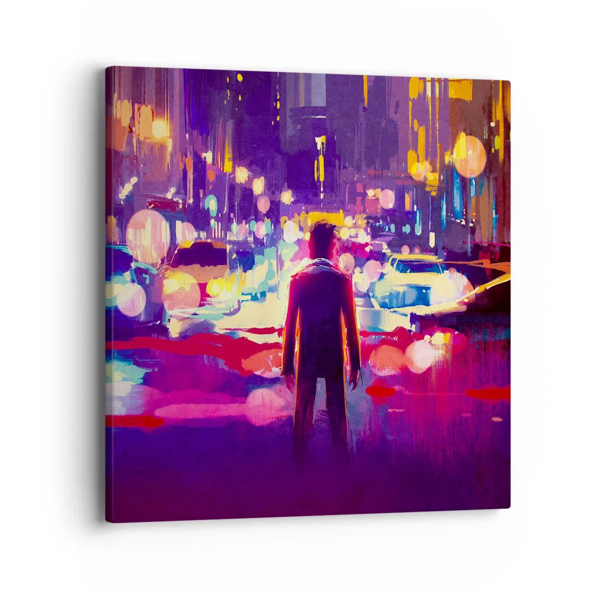 Canvastavla - Bild på duk - Doppad i ljuset - 40x40 cm