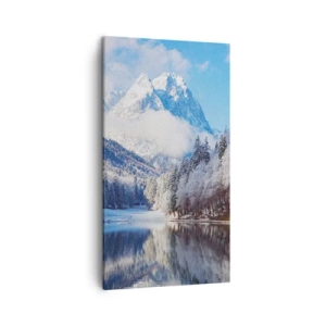 Canvastavla - Bild på duk - Snövakt - 45x80 cm