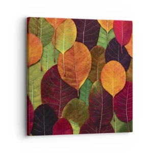 Canvastavla - Bild på duk - Höstmosaik - 30x30 cm