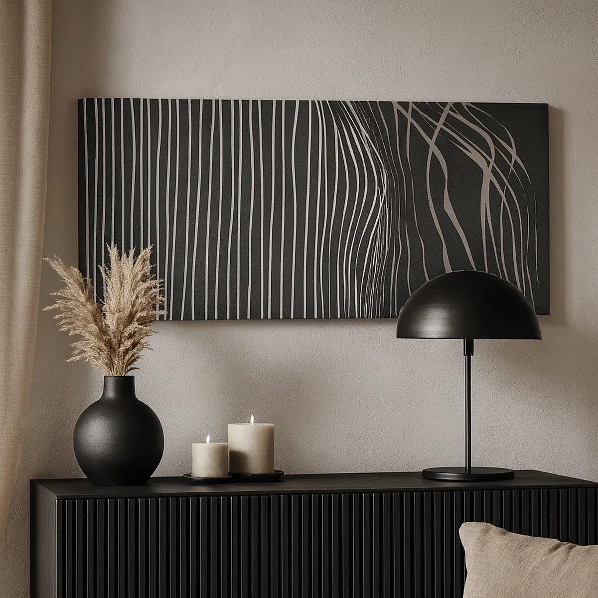 Canvastavla - Bild på duk - Rytm och accent - 30x30 cm