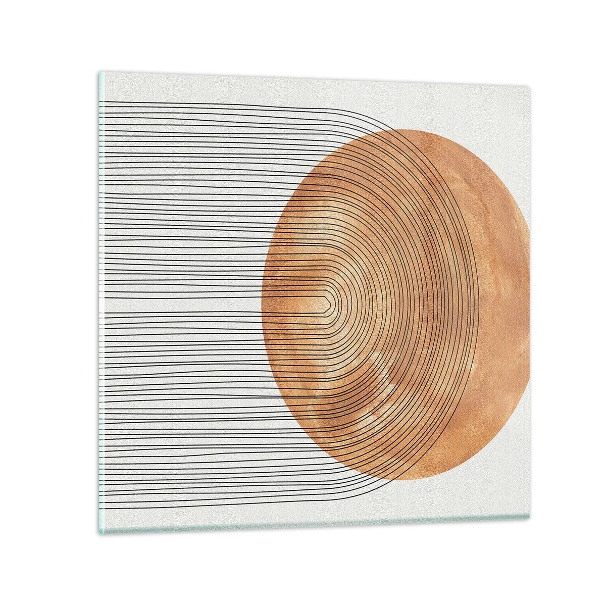 Glastavla - Bild på glas - En solig komposition - 50x50 cm