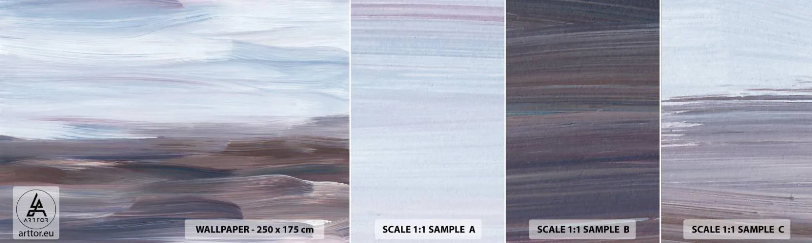 Fototapet Prov Standard Eco - Element: vatten - Måla, Bit, Minimalism - 100x30 cm