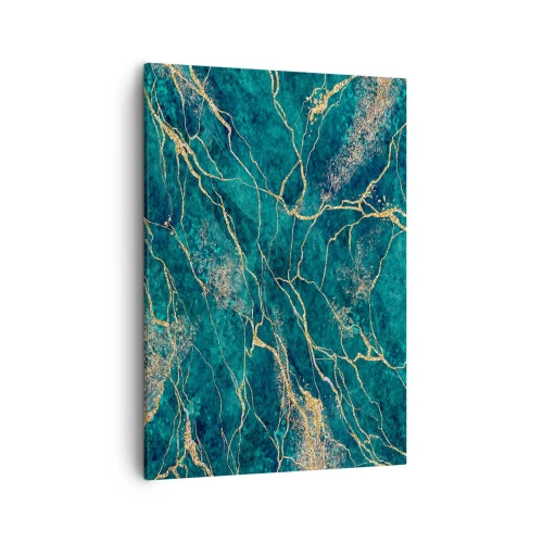 Canvastavla - Bild på duk - Guldåder - 50x70 cm