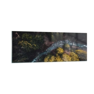 Glastavla - Bild på glas - Snabbt, allt snabbare - 140x50 cm