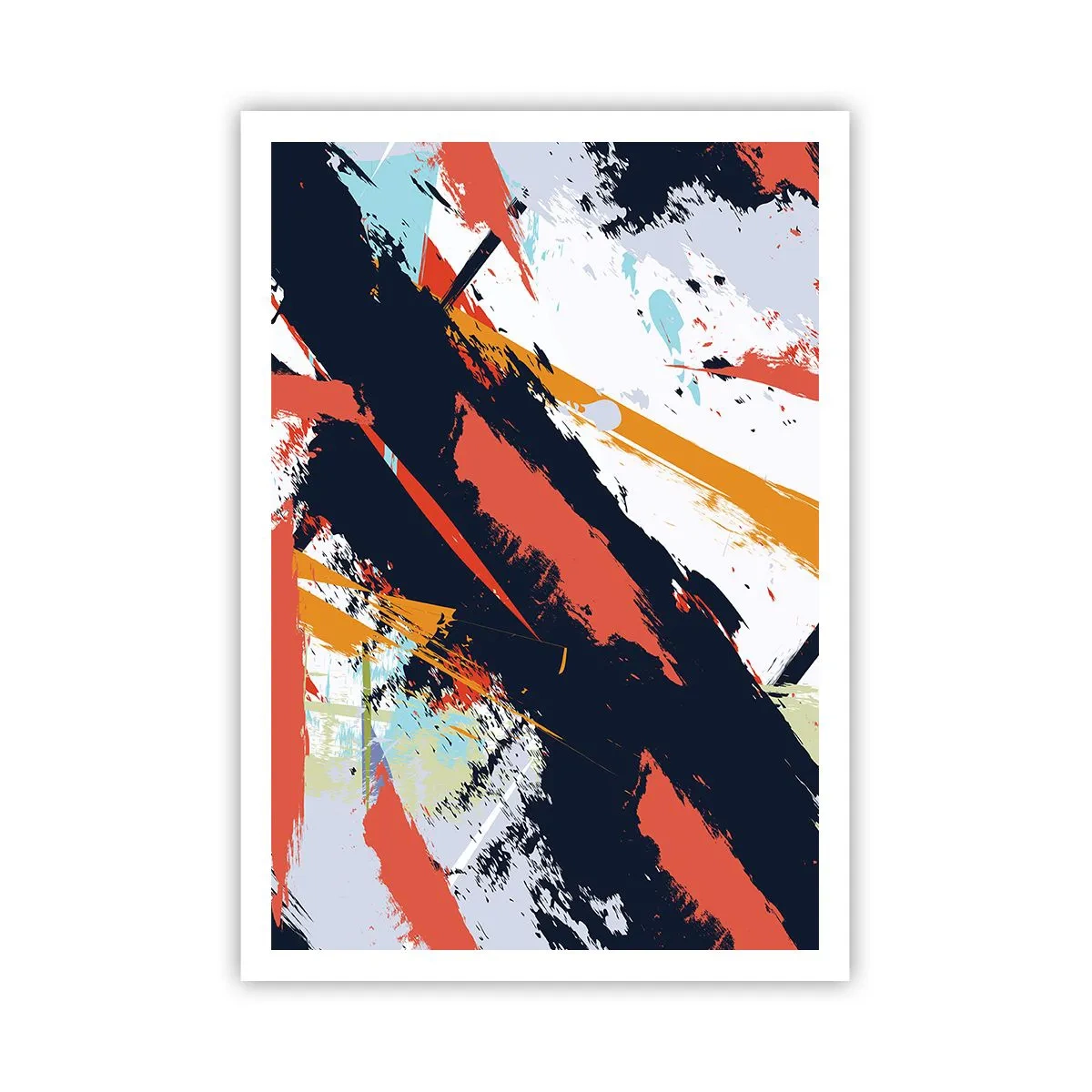 Affisch - Dynamisk komposition - 70x100 cm