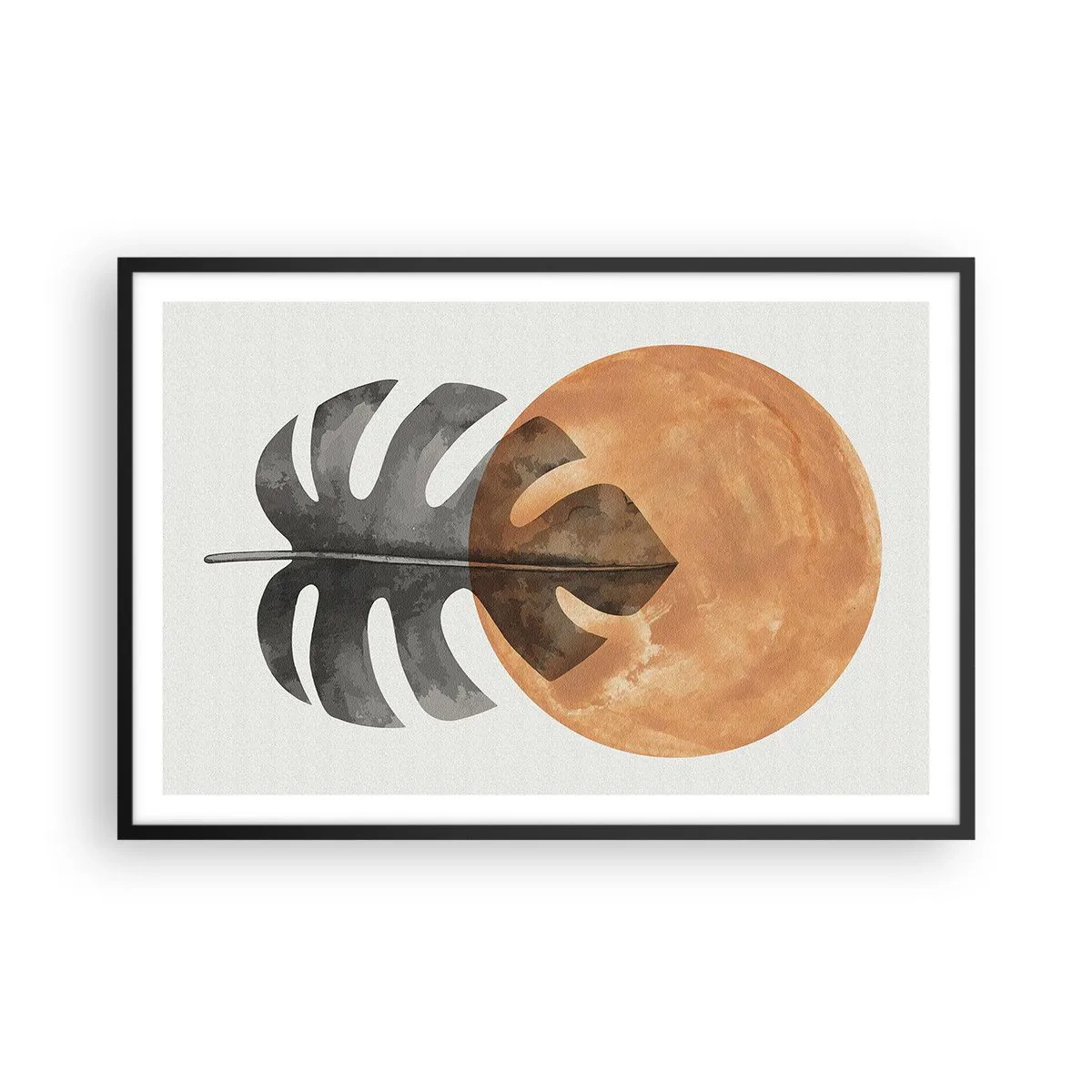 Affisch i svart ram - Alltid solen - 91x61 cm