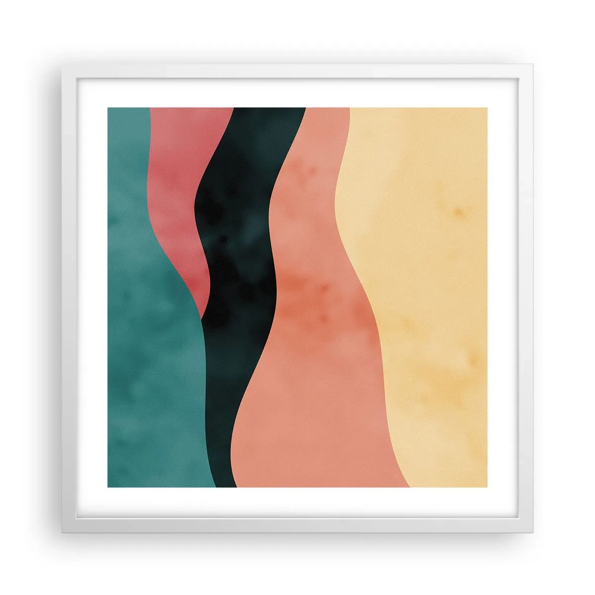 Affisch i vit ram - Enig oenighet - 50x50 cm