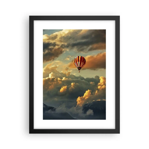 Affisch i svart ram - Jag flyger för jag vill - 30x40 cm