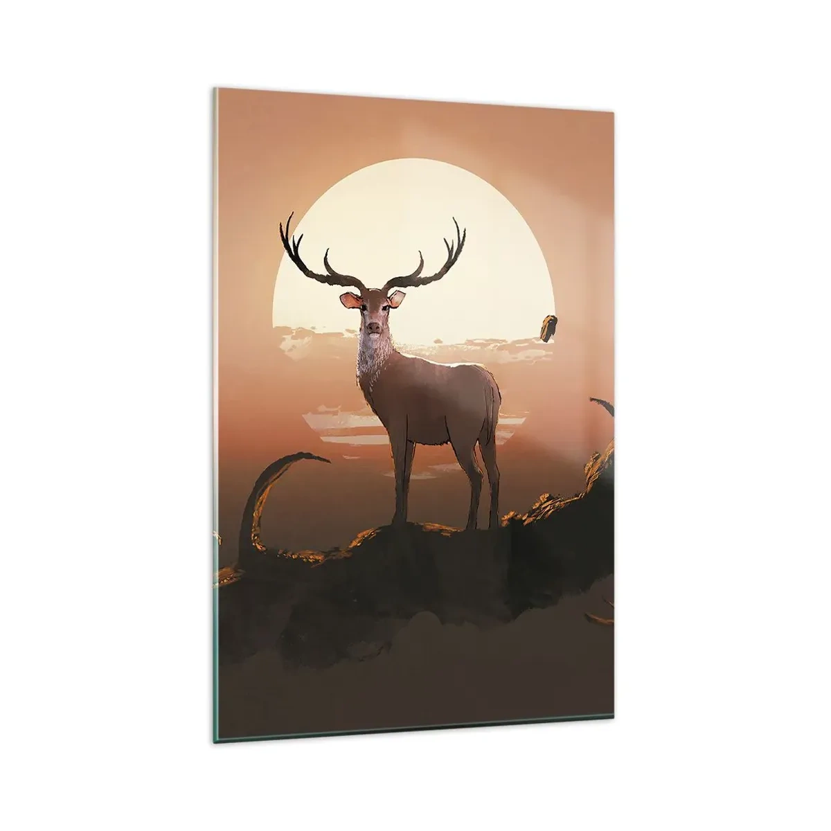 Glastavla - Bild på glas - Denna natt är inte lik de andra - 80x120 cm