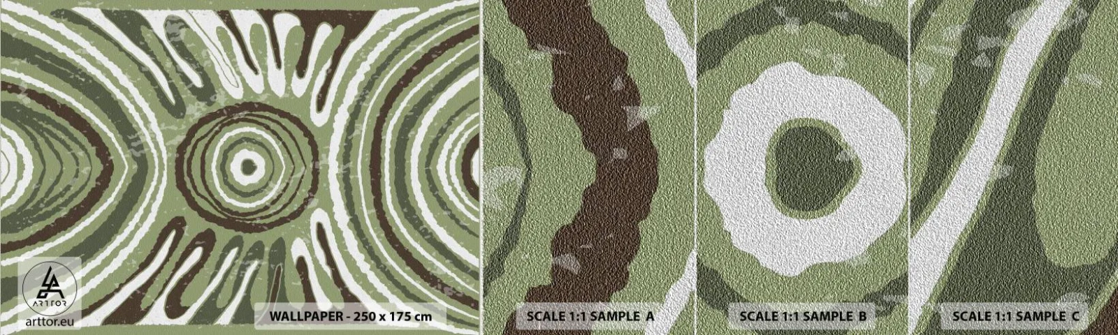 Provbit av fototapet Premium Sand - Explosion av känslor - Åldrig, Boho, Bit - 100x30 cm