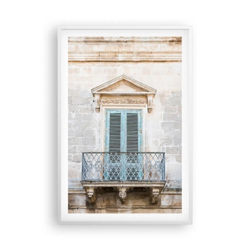 Affisch i vit ram - Italiens unika charm - 61x91 cm