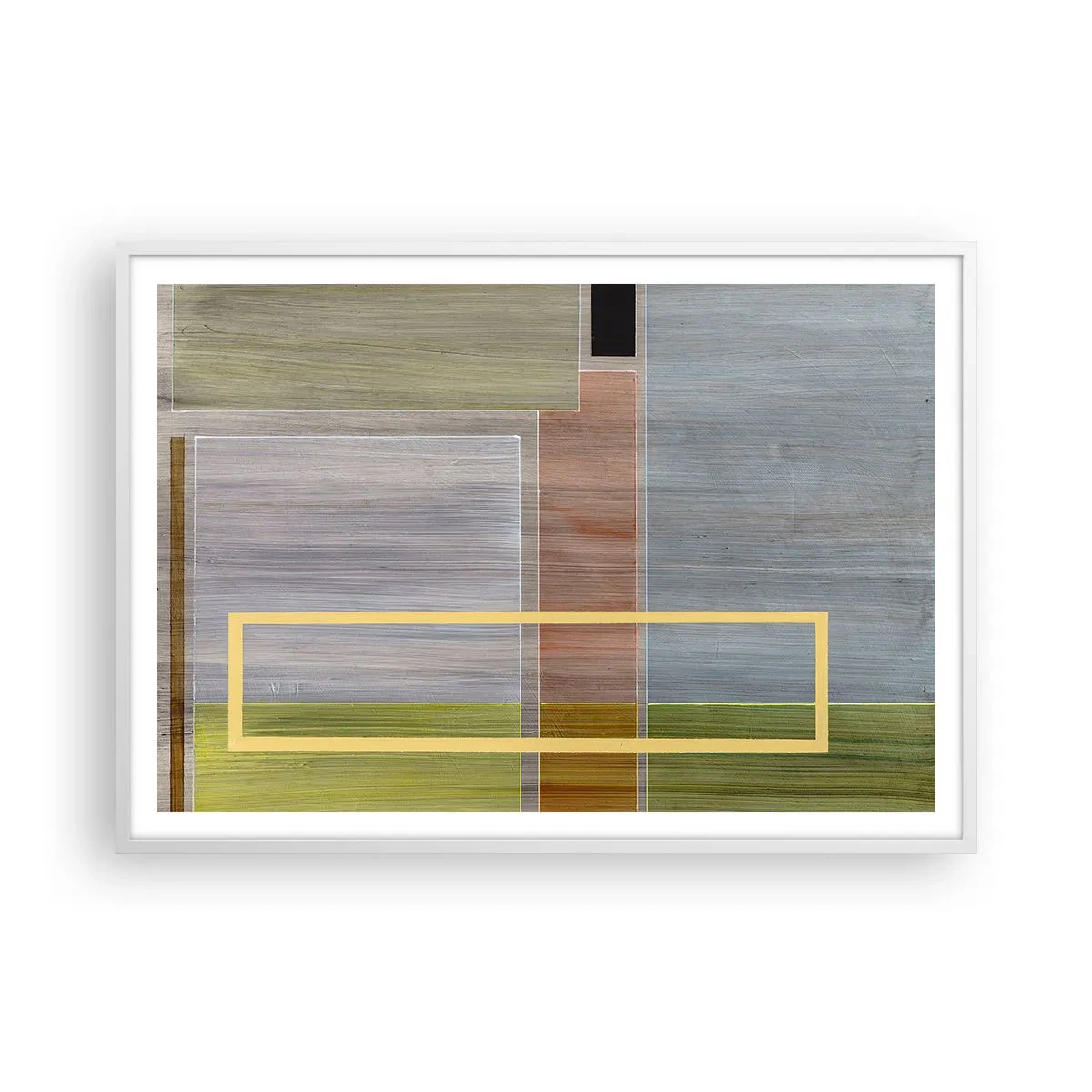 Affisch i vit ram - Rakt och lugnt - 100x70 cm