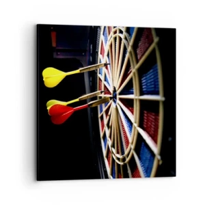 Canvastavla - Bild på duk - Mitt i prick - 70x70 cm