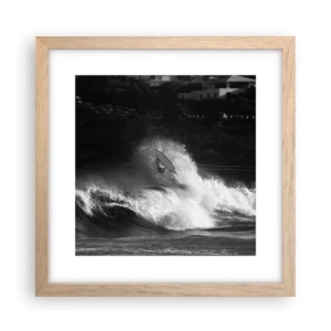 Affisch i ram av ljusek - Utmaning accepterad! - 30x30 cm