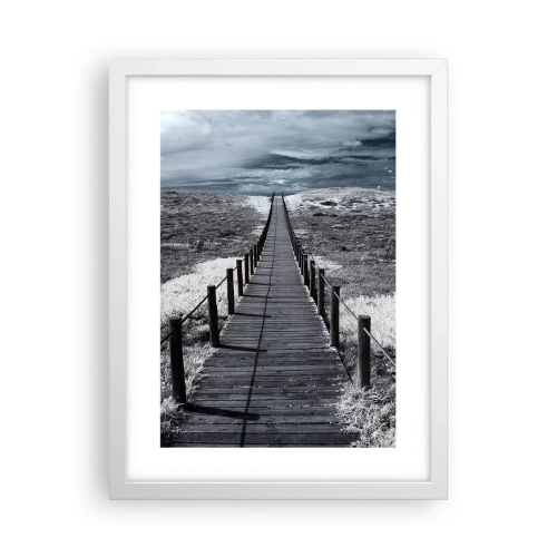 Affisch i vit ram - Precis vid kusten - 30x40 cm