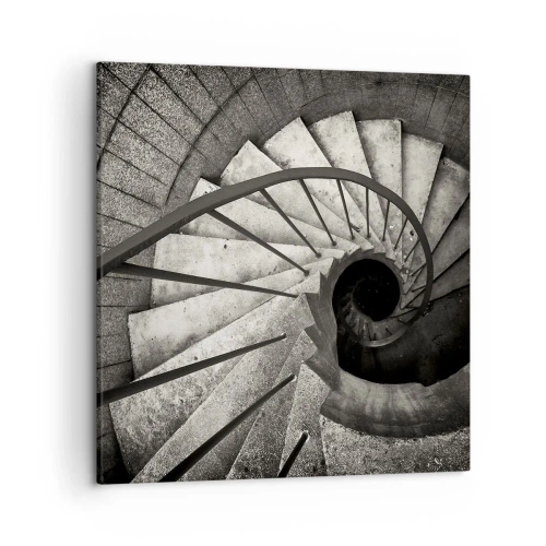 Canvastavla - Bild på duk - Uppför trappan, nedför trappan - 50x50 cm