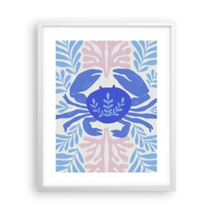Affisch i vit ram - Som en havsblomma - 40x50 cm