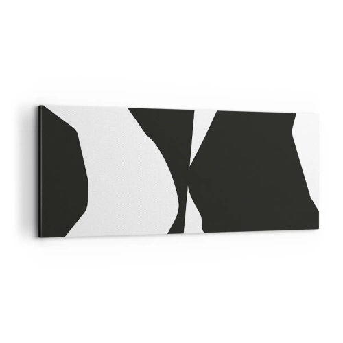 Canvastavla - Bild på duk - Positiv-negativ - 100x40 cm