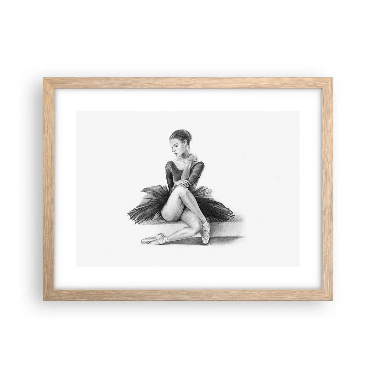 Affisch i ram av ljusek - Förtrollad av dansen - 40x30 cm