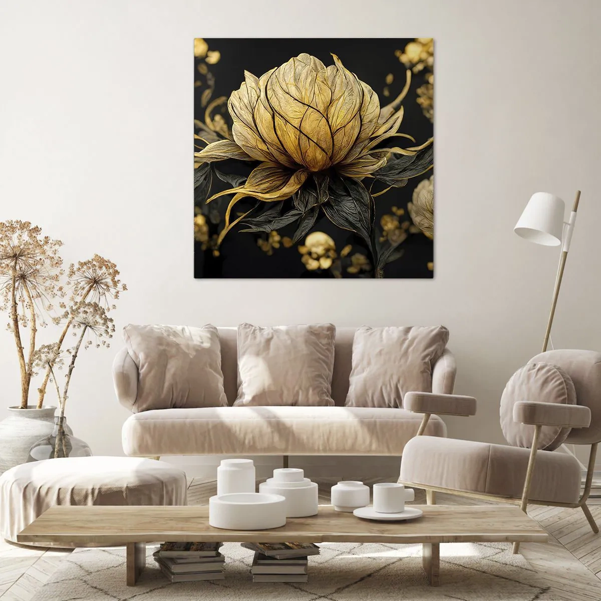 Canvastavla - Bild på duk - Subtil skörhet - 70x70 cm