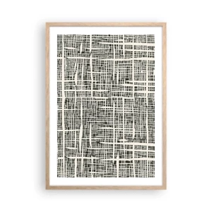 Affisch i ram av ljusek - Vävd komposition - 50x70 cm