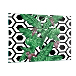 Glastavla - Bild på glas - Symmetrisk komposition från naturen - 120x80 cm