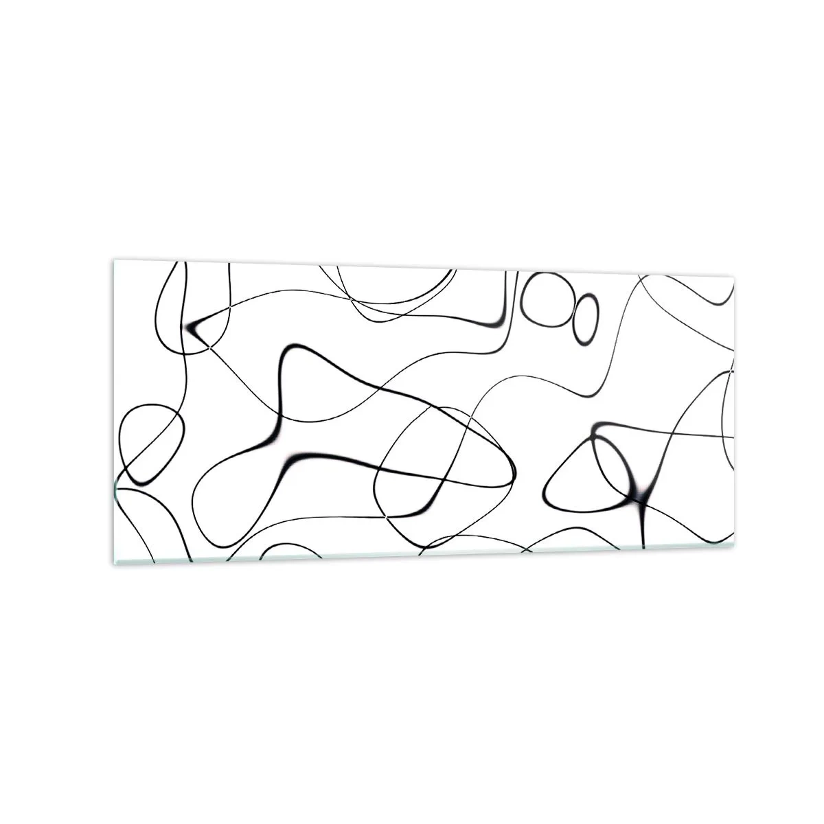 Glastavla - Bild på glas - Livets stigar, ödets tur - 120x50 cm