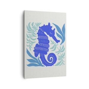 Canvastavla - Bild på duk - På enundervattenäng - 70x100 cm