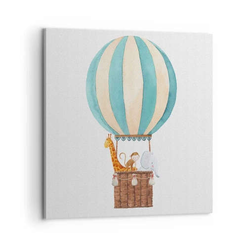 Canvastavla - Bild på duk - Fantastisk resa - 60x60 cm