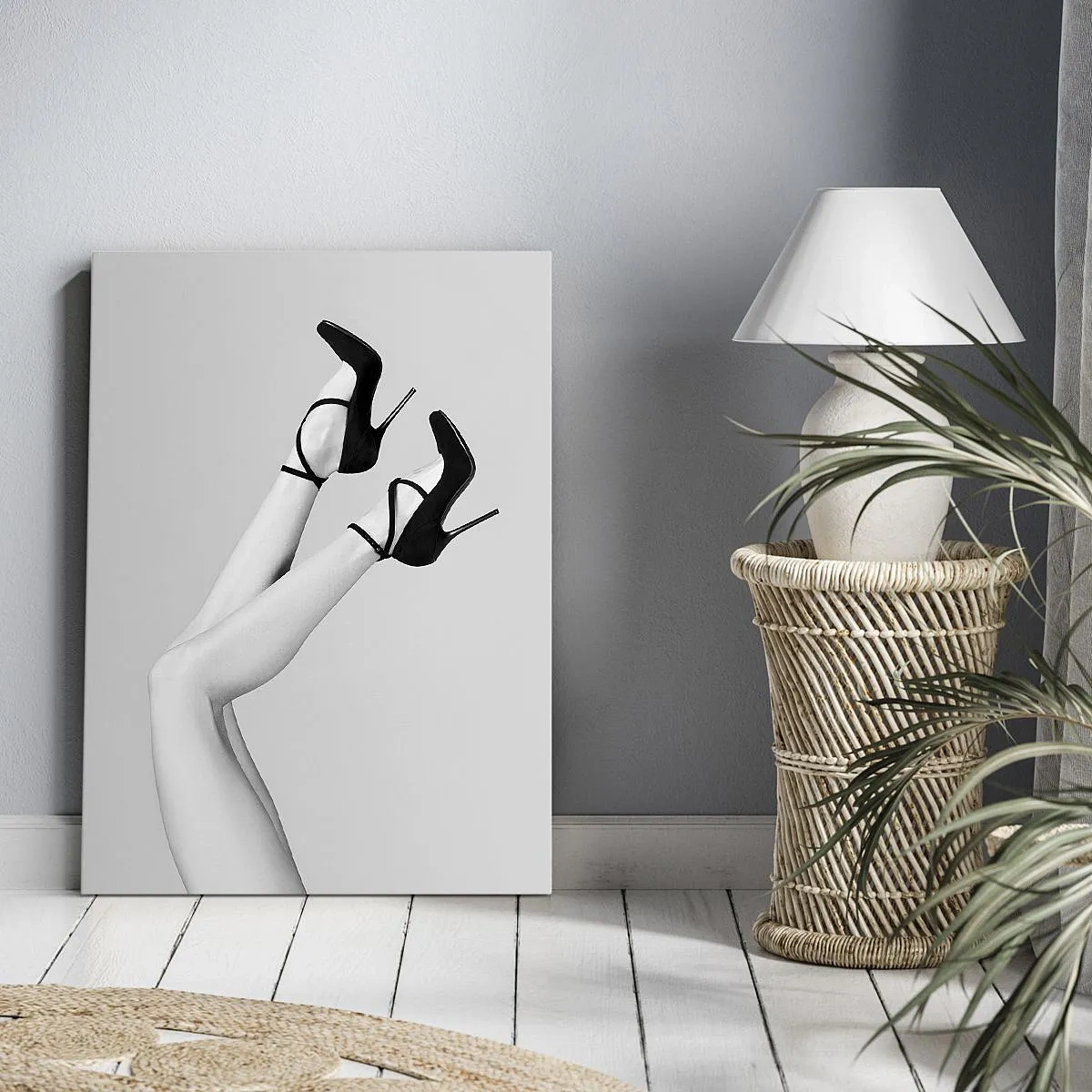 Canvastavla - Bild på duk - Upp och ner - 50x70 cm