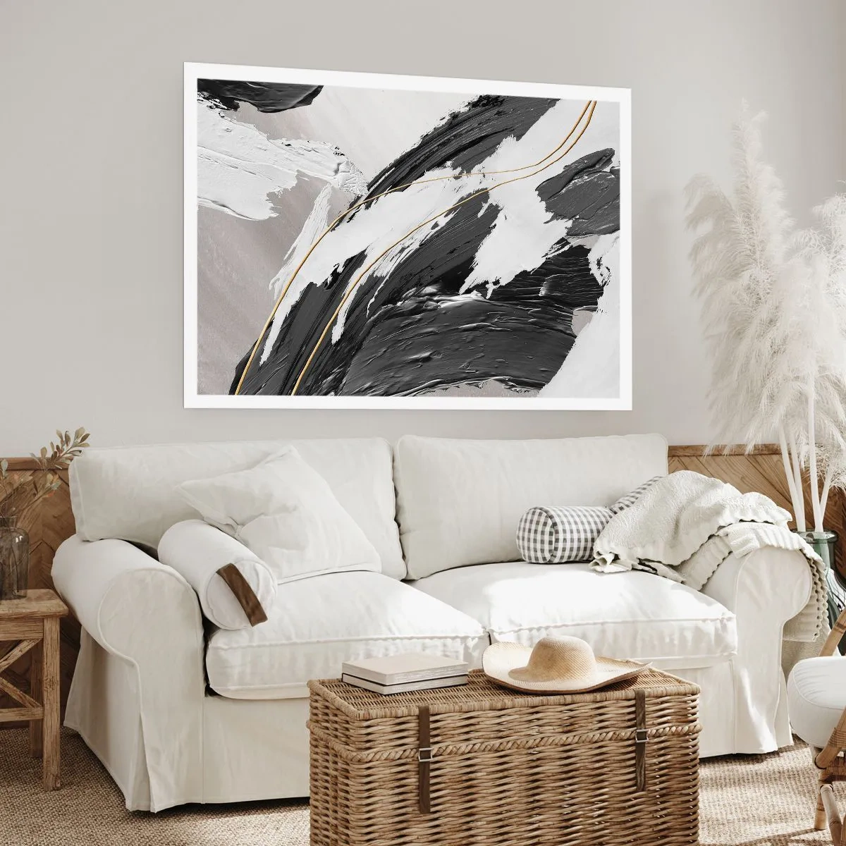 Affisch - Storslagen abstraktion - 91x61 cm