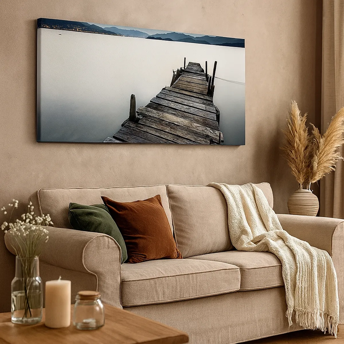 Canvastavla - Bild på duk - Doppa sig i lugnet - 30x30 cm