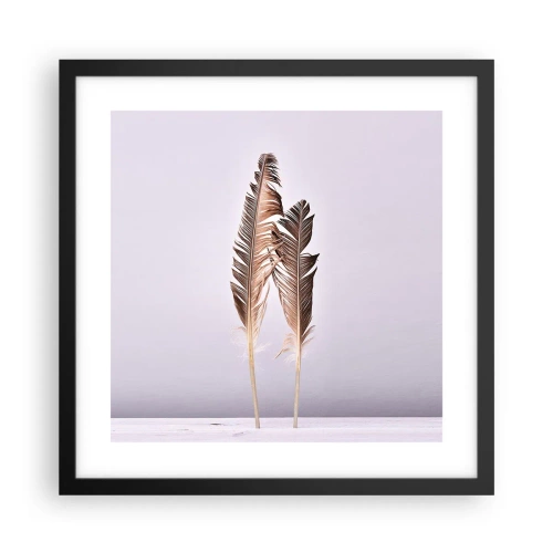 Affisch i svart ram - Mot intet - 40x40 cm