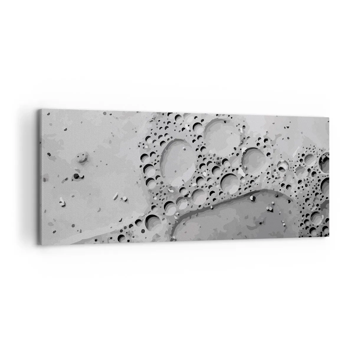 Canvastavla - Bild på duk - Spår efter skum - 120x50 cm