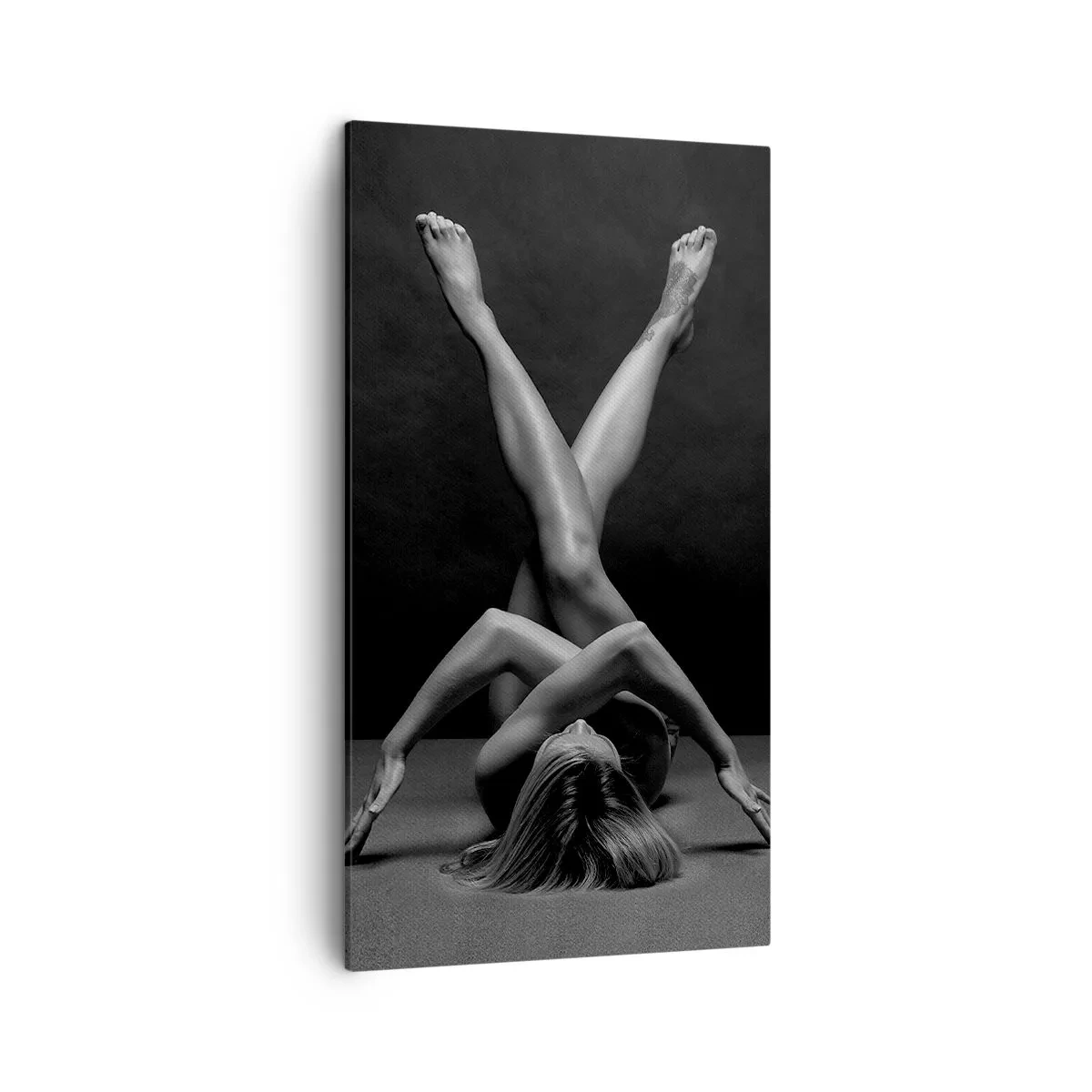 Canvastavla - Bild på duk - Nakenhetens geometri - 45x80 cm