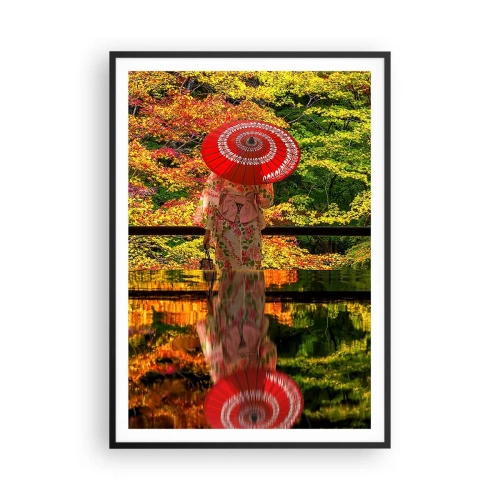 Affisch i svart ram - I naturens tempel - 70x100 cm