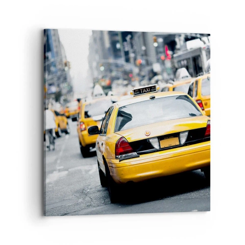 Canvastavla - Bild på duk - Endast i denna stad - 70x70 cm