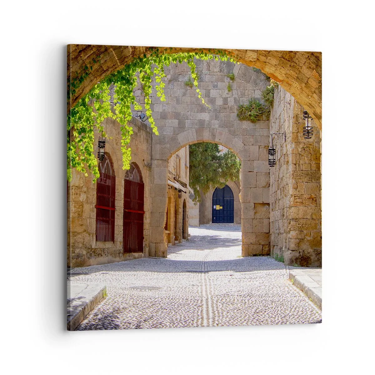 Canvastavla - Bild på duk - Snart kommer processionen - 70x70 cm