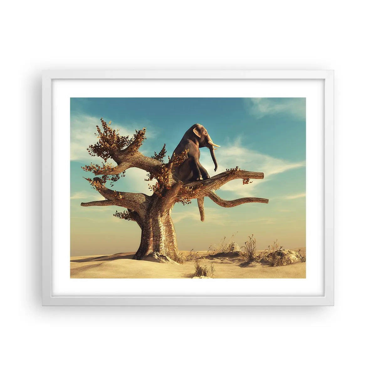 Affisch i vit ram - Ny synvinkel - 50x40 cm