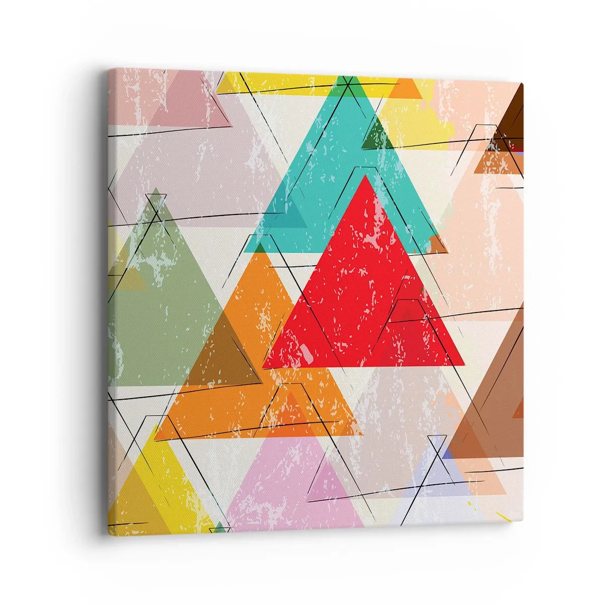 Canvastavla - Bild på duk - Tre gånger tre - 40x40 cm