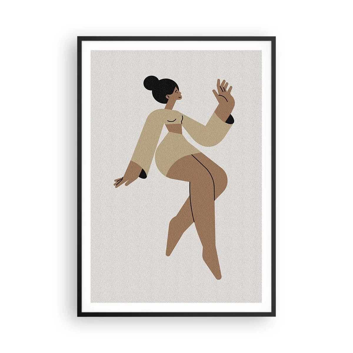 Affisch i svart ram - Form av stil - 70x100 cm